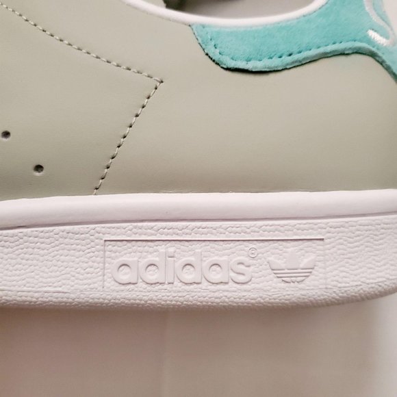 Adidas Stan Smith Men’s Shoes Ash Silver/Easy Mint/Cloud White Size US 10 ½ NWT - Picture 13 of 16